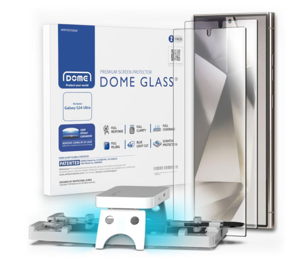 Whitestone Dome Glass 2-Pack + lampa UV do Samsung Galaxy S24 Ultra 8809365409266 - 1211682 - zdjęcie